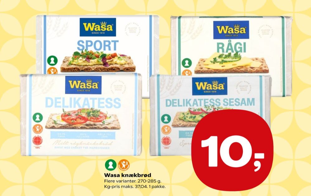 Wasa, Delikatesse Sesam knækbrød