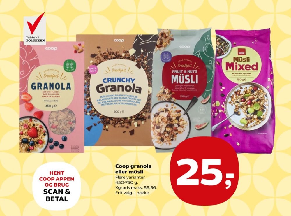 Coop, Müsli frugt & nødder