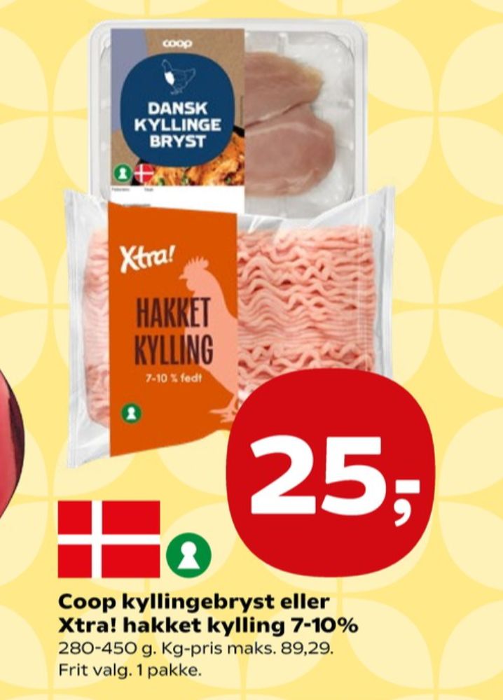Xtra, Hakket kylling 7-10%