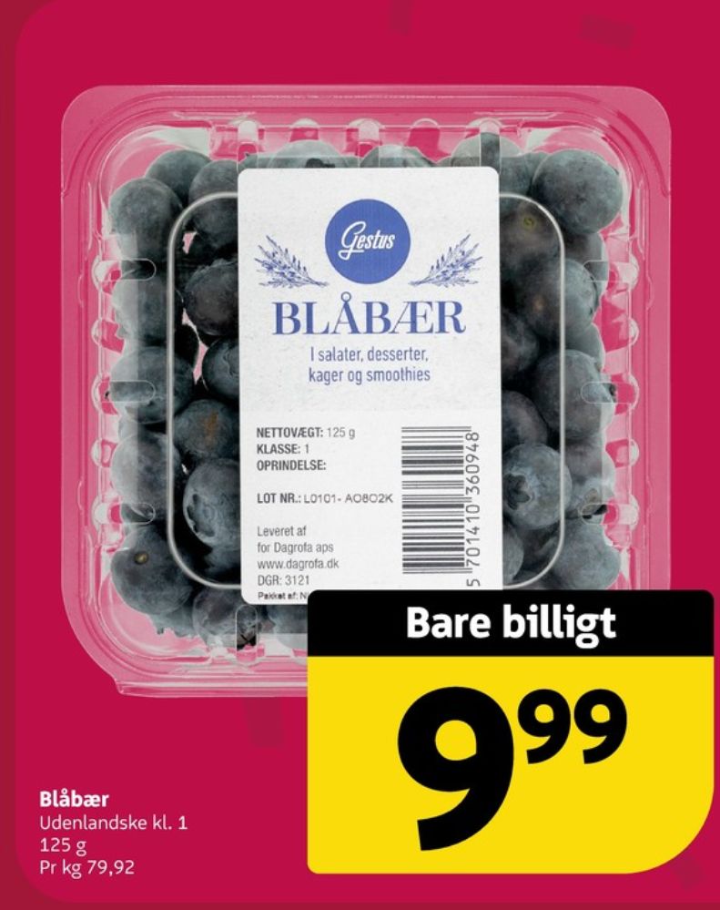 Gestus, Blåbær