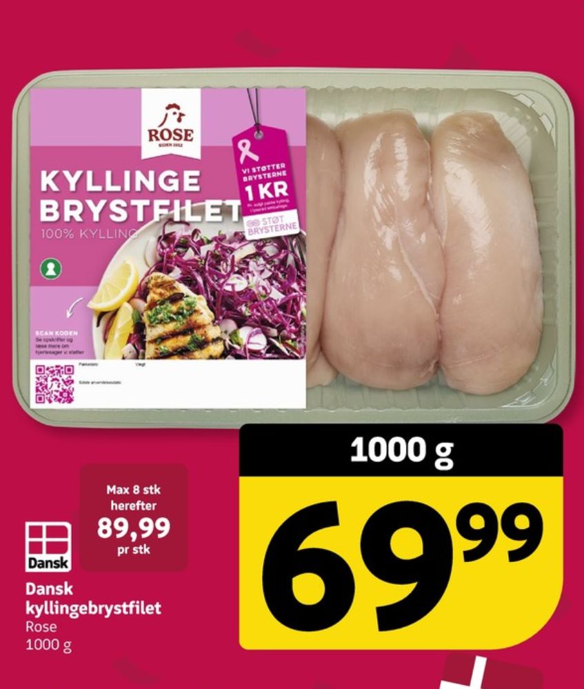 Rose, Kyllingebrystfilet