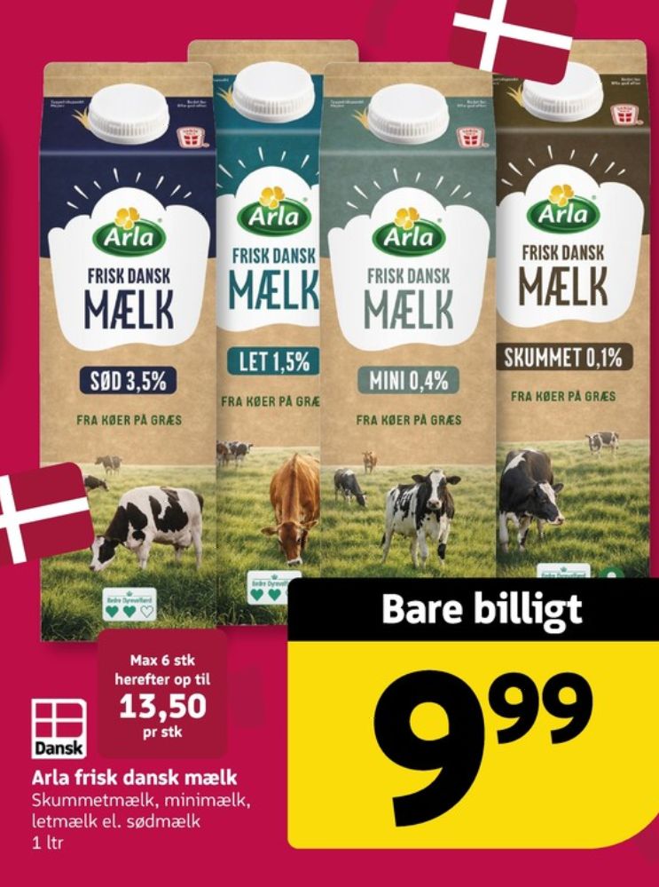 Arla, Letmælk