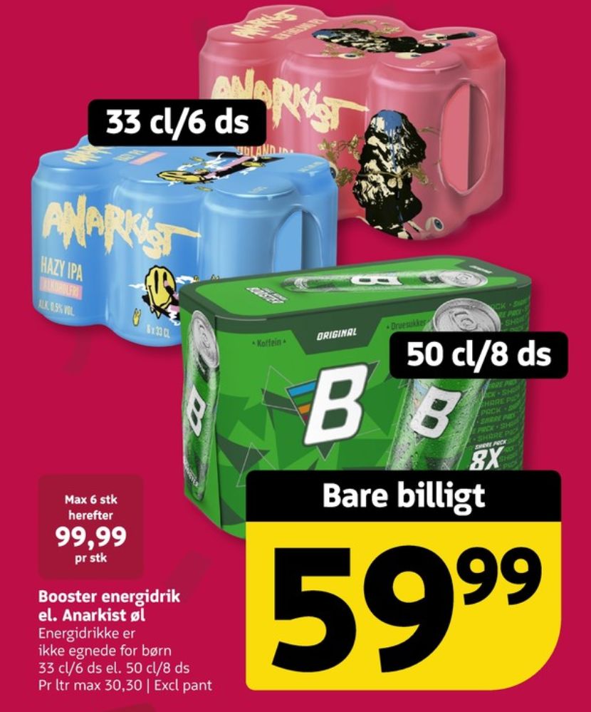 Faxe Kondi Booster Original, Energidrik 8 pk.