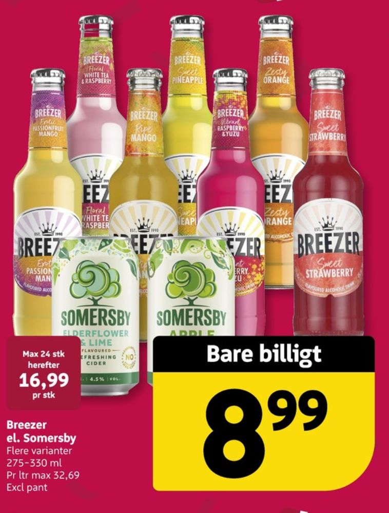 Bacardi Breezer, Floral White Tea & Raspberry