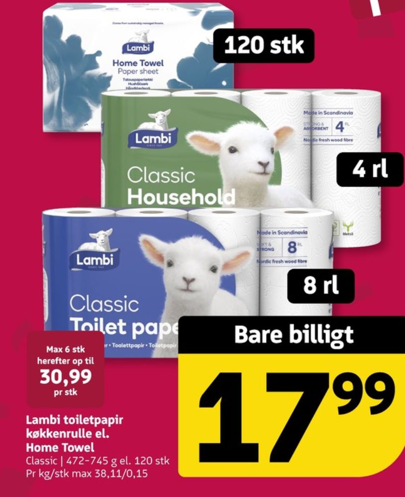 Lambi Classic, Toiletpapir