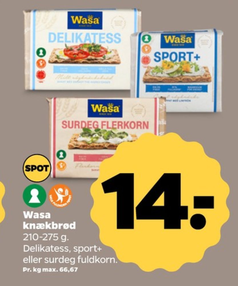 Wasa, Surdeg flerkorn knækbrød