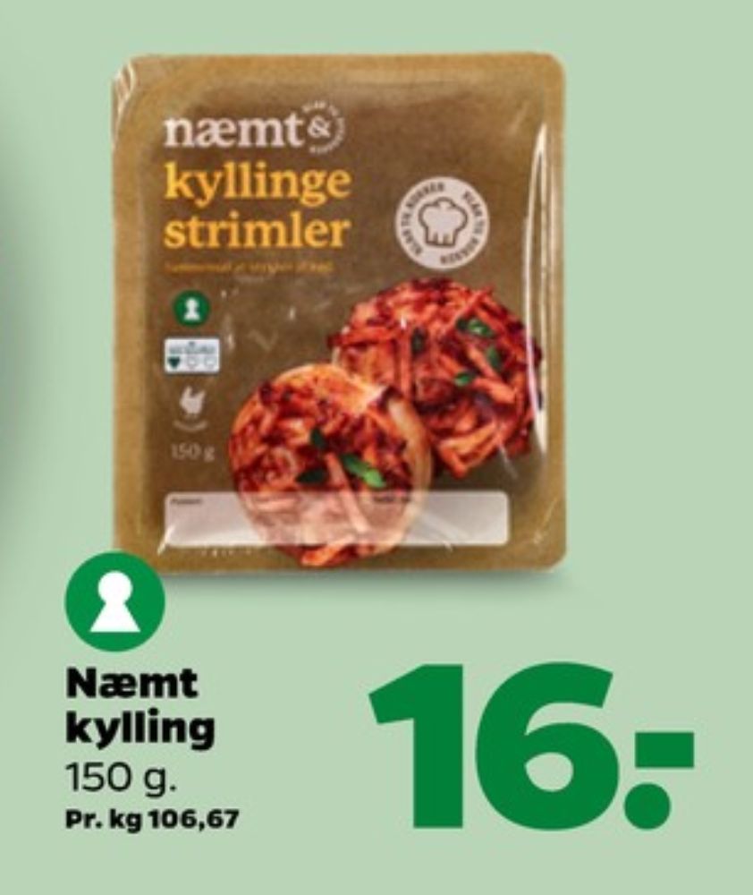 Næmt, Kyllingestrimler