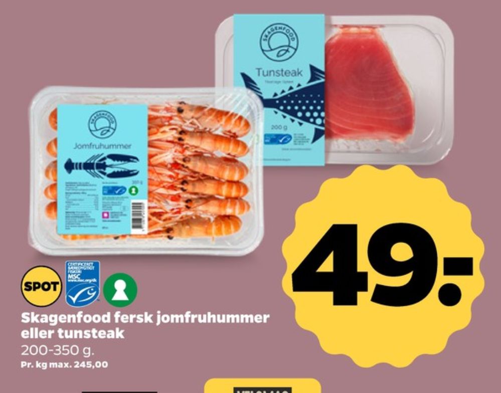 Skagenfood , Jomfruhummer