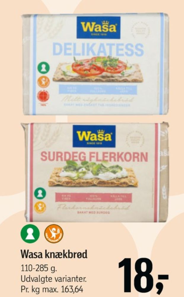 Wasa, Surdeg flerkorn knækbrød