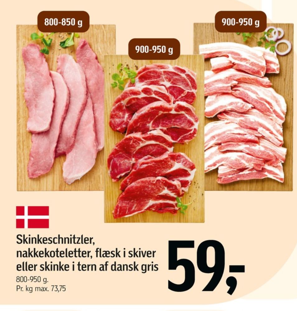 Flæsk i skiver