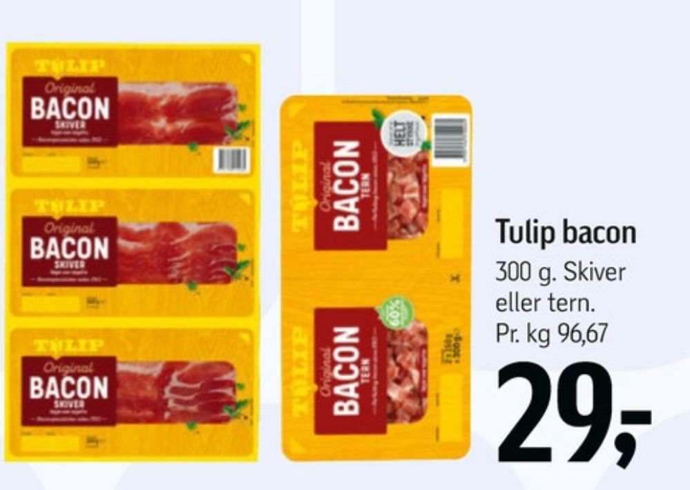 Tulip, Baconskiver