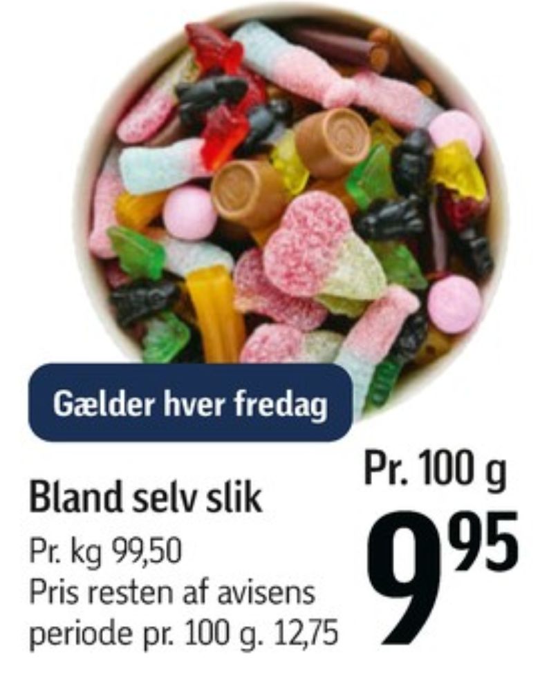 Bland selv slik