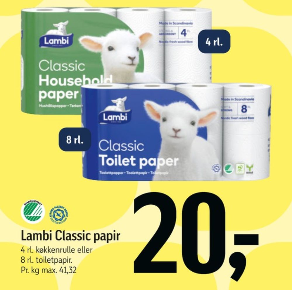 Lambi Classic, Toiletpapir