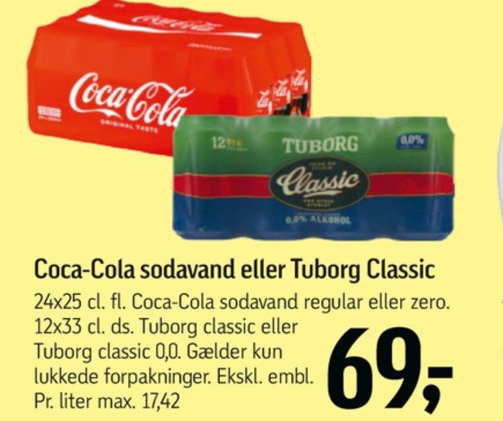 Tuborg Classic 0,0, Øl - Alkoholfri 12 pk.
