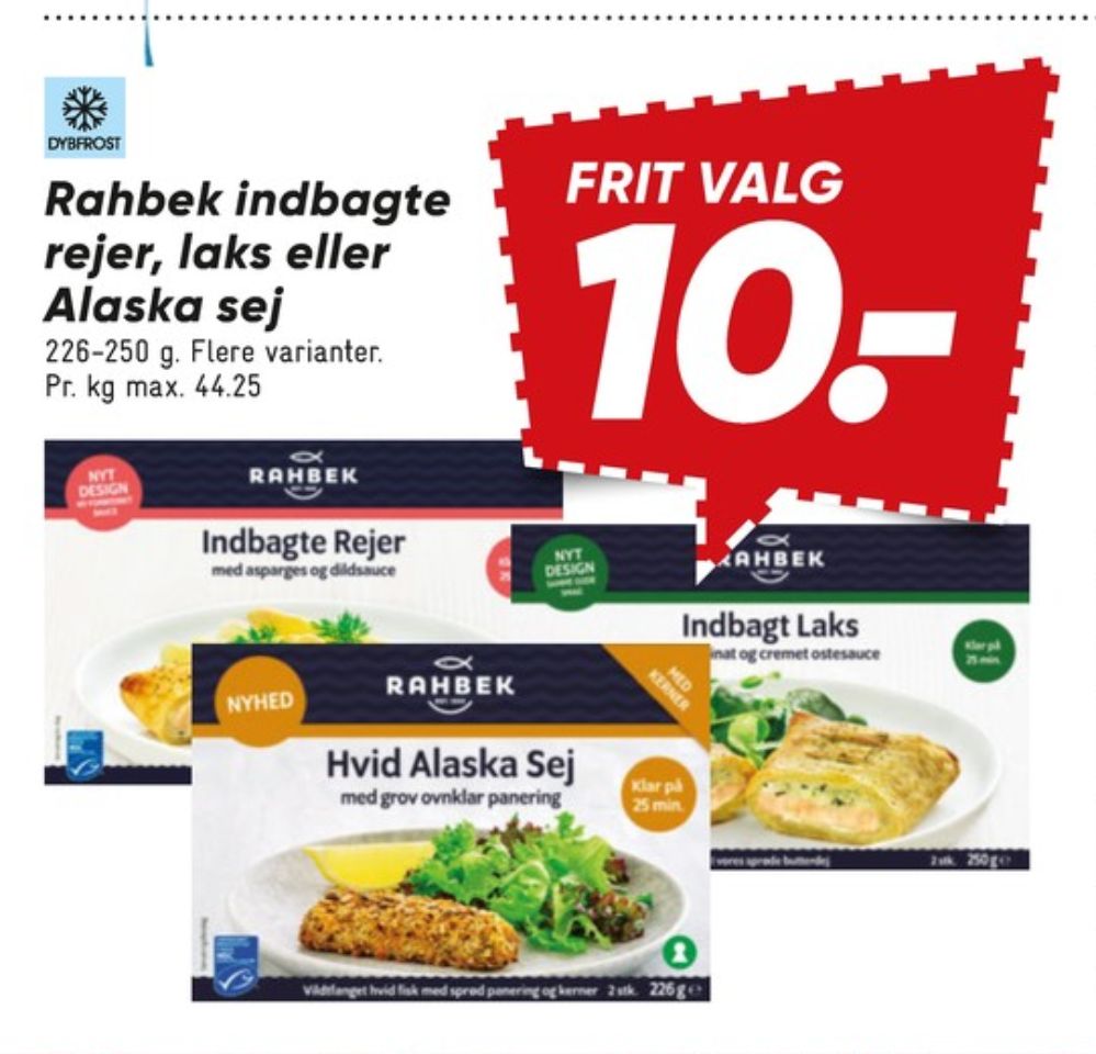 Rahbek, Indbagte Rejer med Asparges og Dildsauce