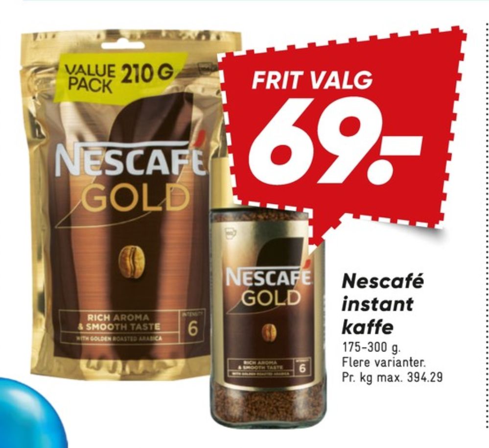Nescafe Gold, Instant Kaffe