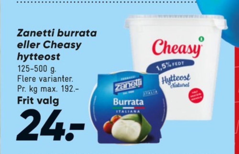 Cheasy, Hytteost naturel 1,5%
