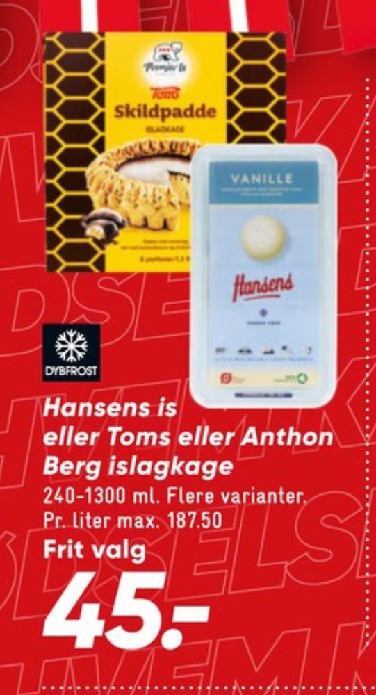 Premier Toms Skildpadde, Islagkage