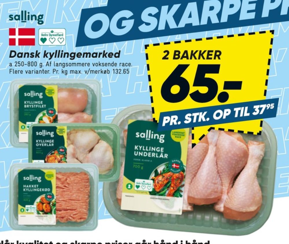Salling, Hakket kylling