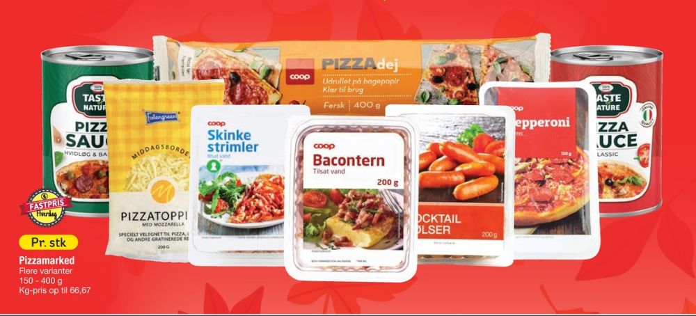 Falengreen, Revet ost Pizzatopping