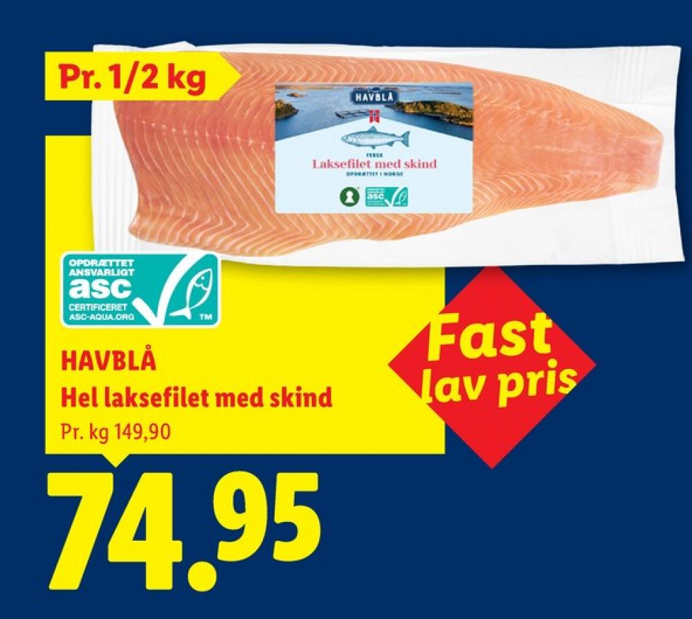 Havblå, Laksefilet