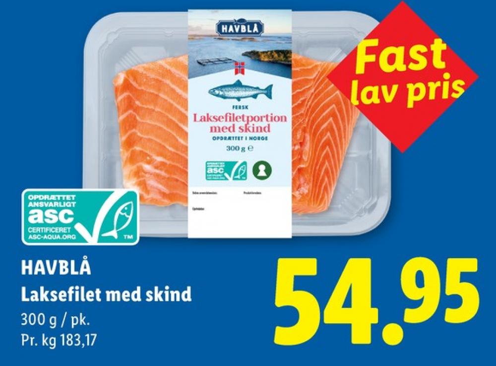 Havblå, Laksefilet