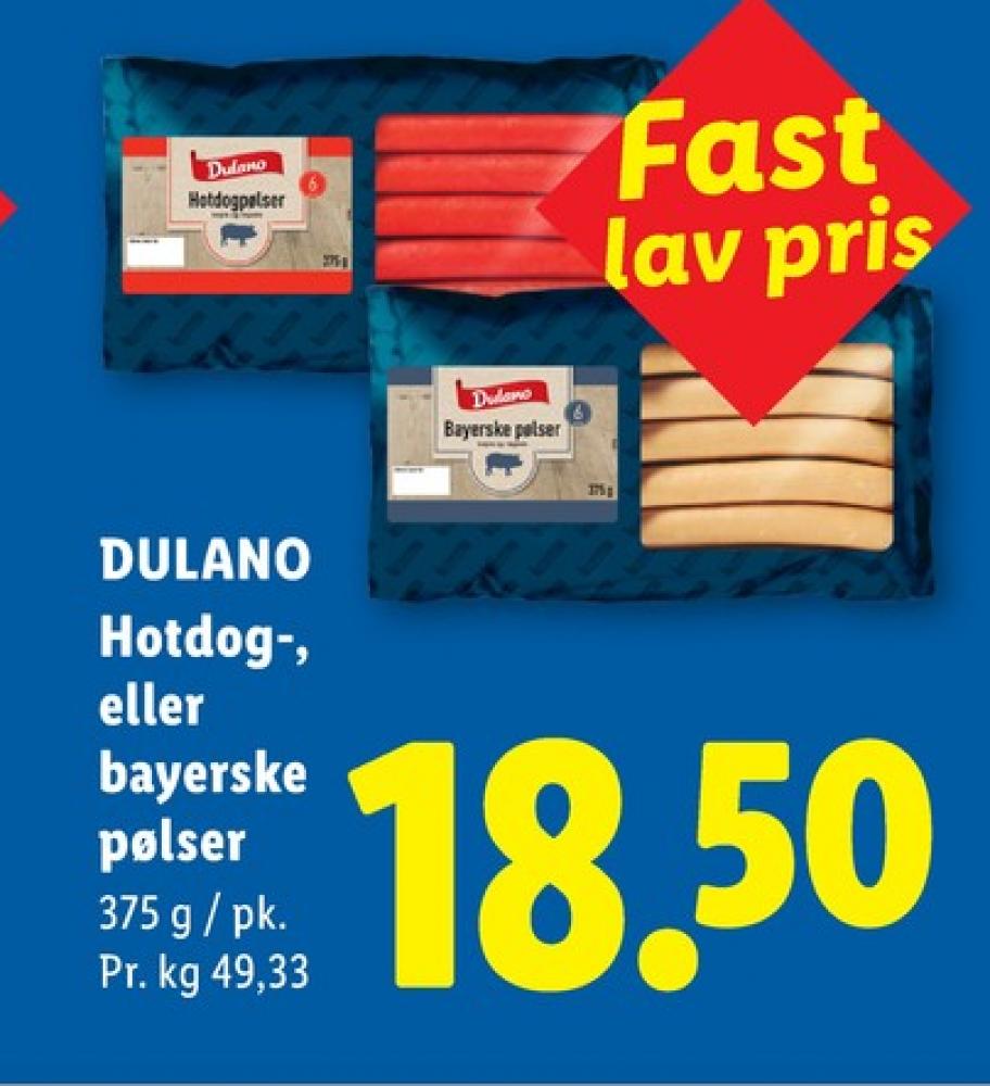 Dulano, Hotdogpølser