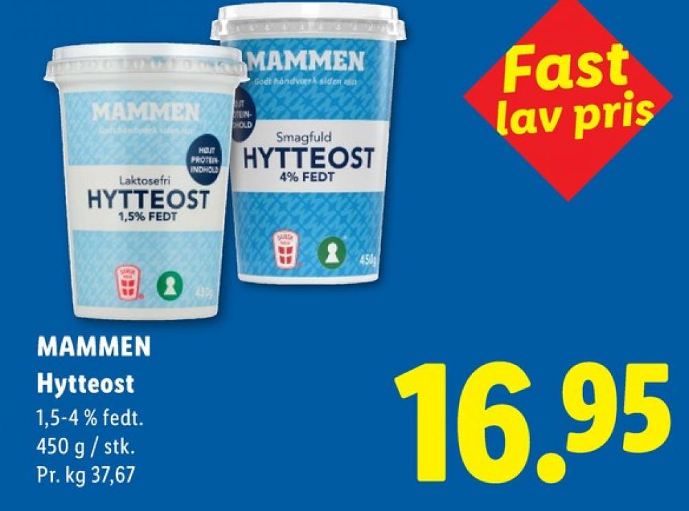 Mammen, Hytteost 1,5%