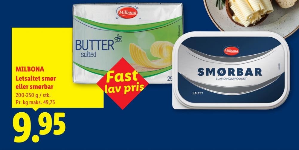 Milbona, Smør Saltet