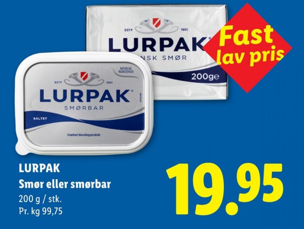 Lurpak, Smørbar
