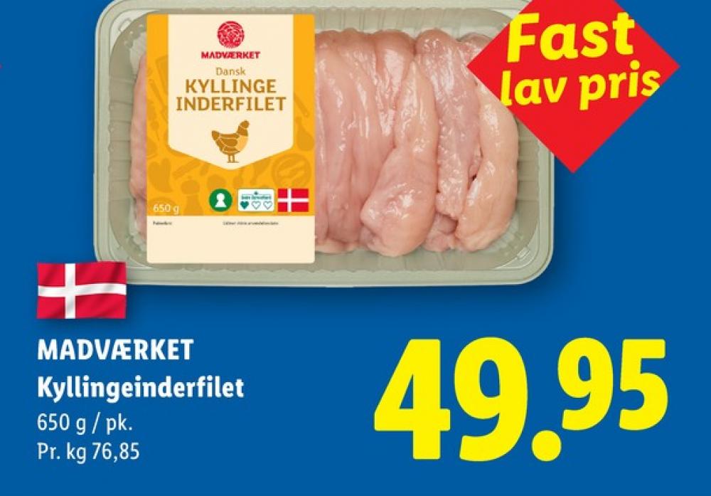 Madværket, Kyllingeinderfileter