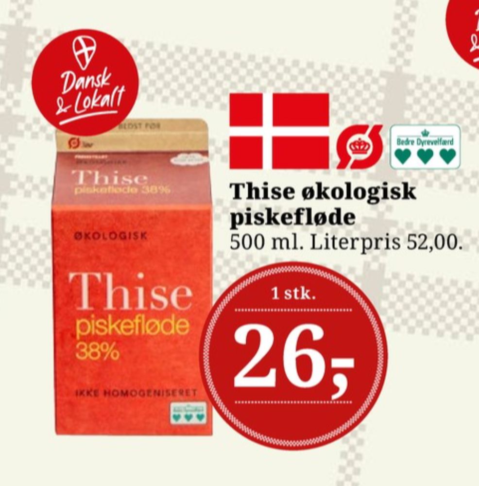 Thise, Piskefløde 38%