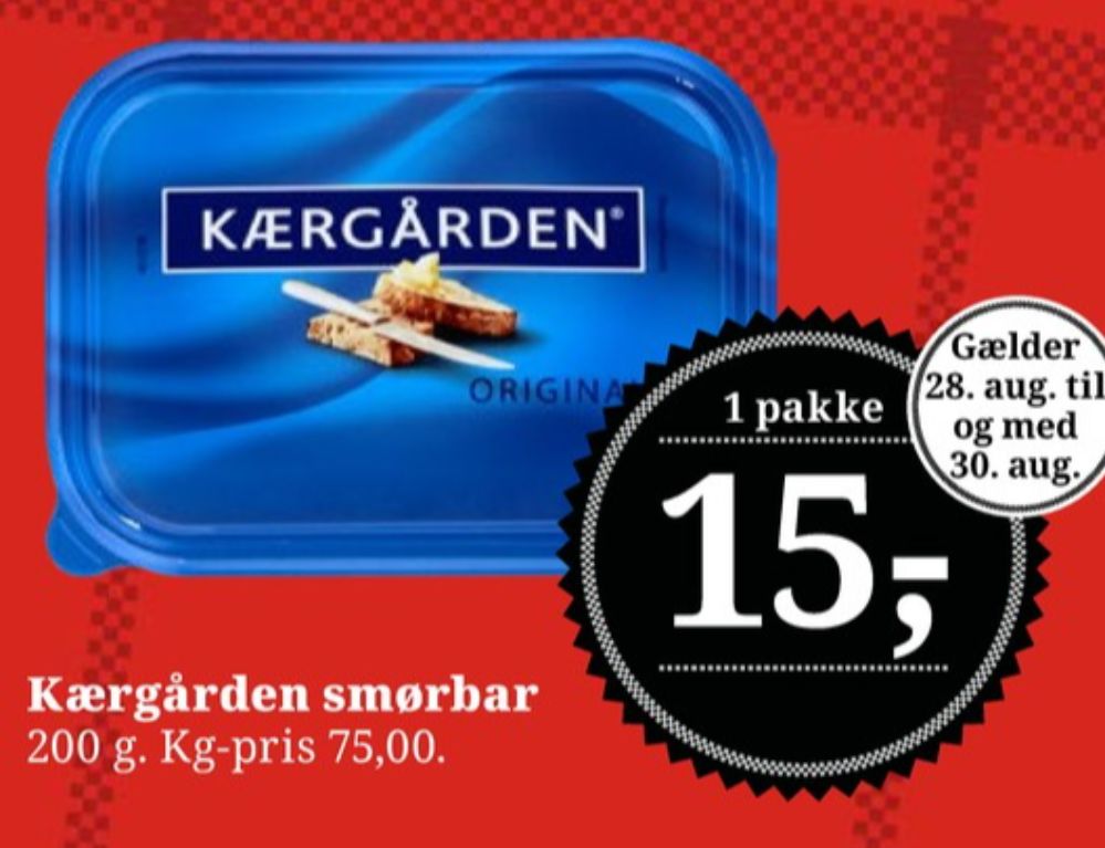 Kærgården, Smørbar