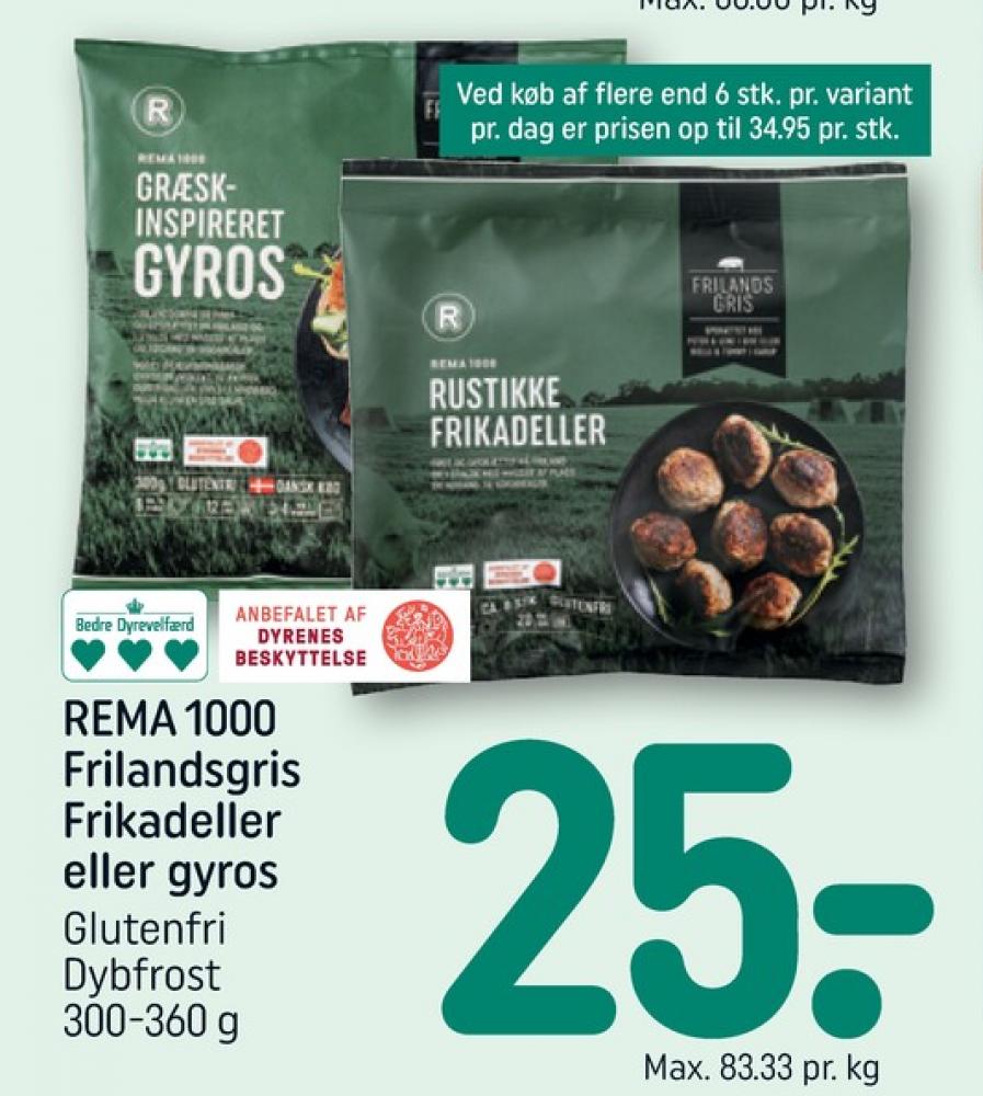 Rema 1000, Rustikke Frikadeller
