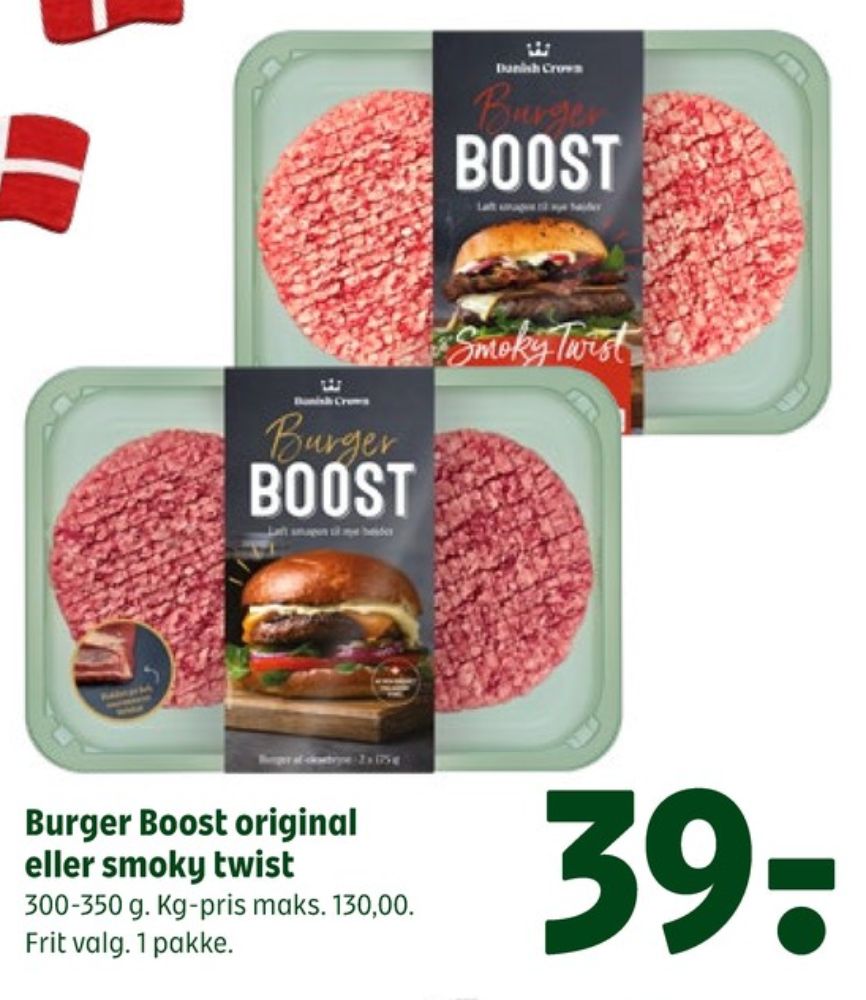 Danish Crown Burger Boost, Hakkebøffer