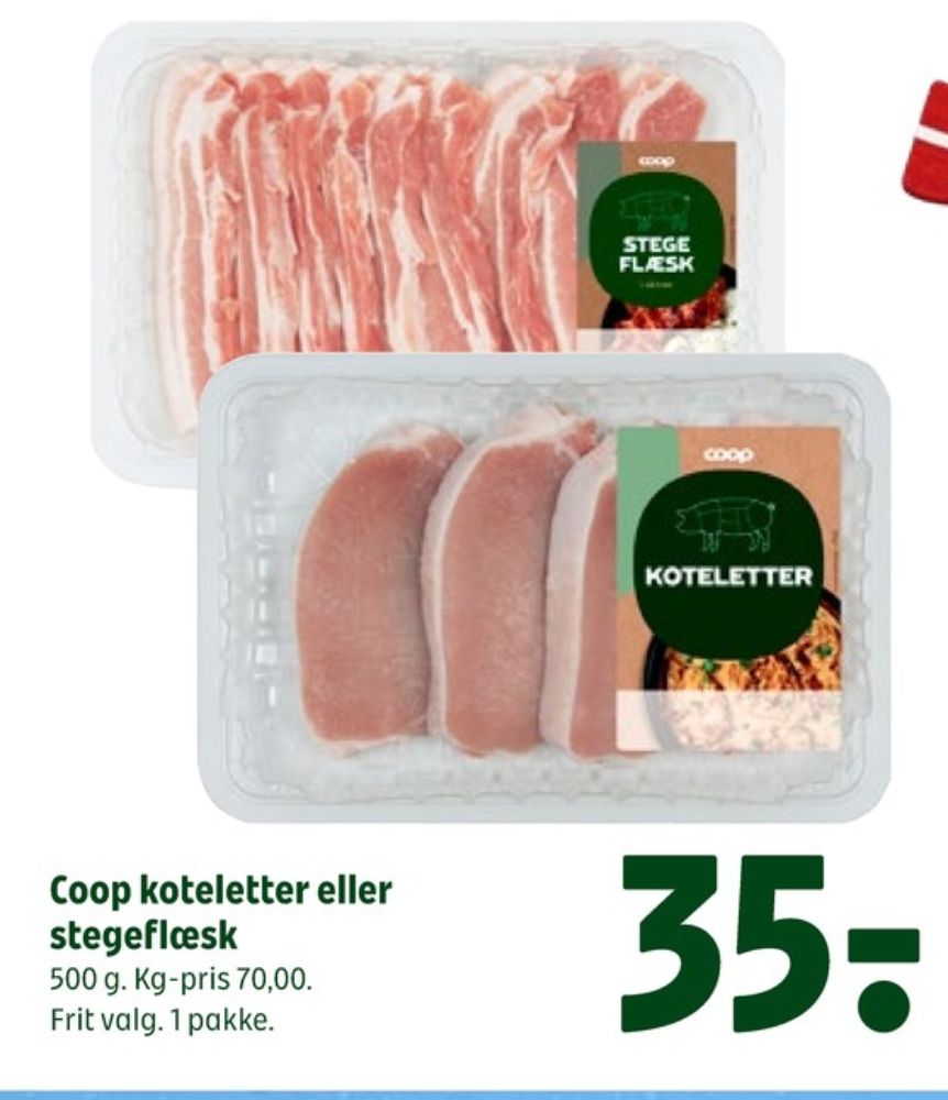 Coop, Flæsk i skiver