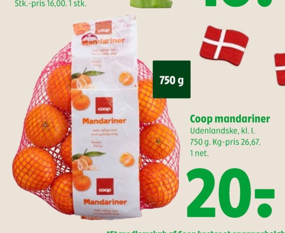 Coop, Mandariner