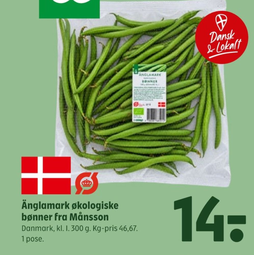 Änglamark, Bønner