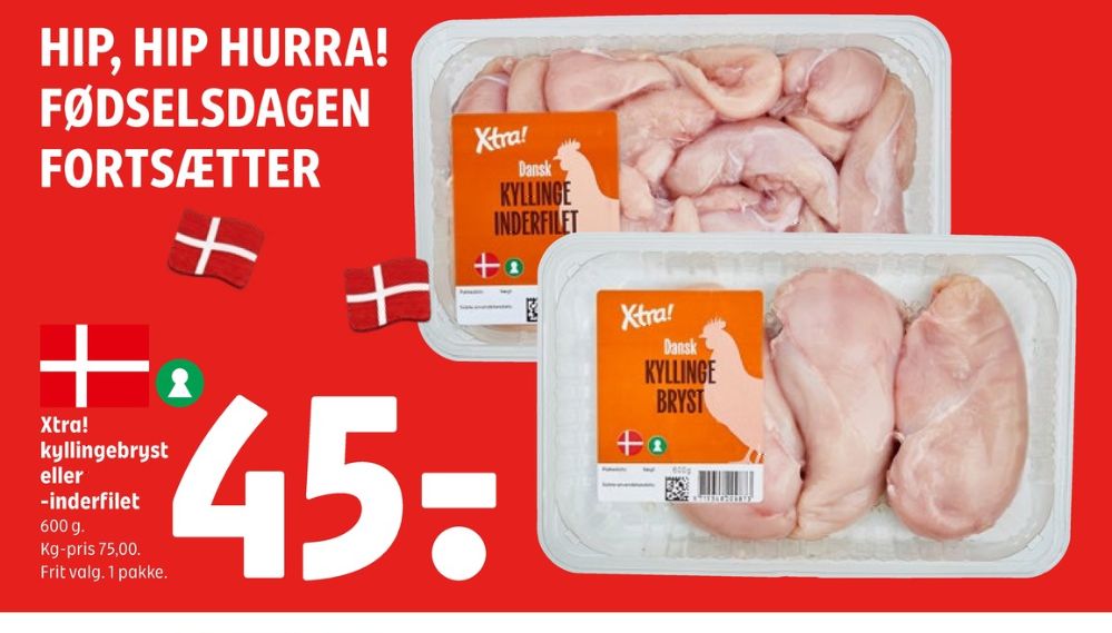 Xtra, Kyllingeinderfileter
