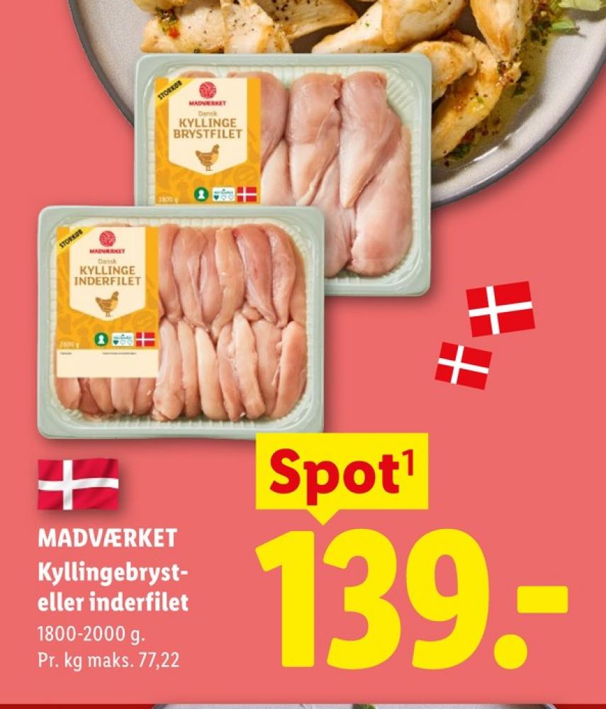 Madværket, Kyllingeinderfileter