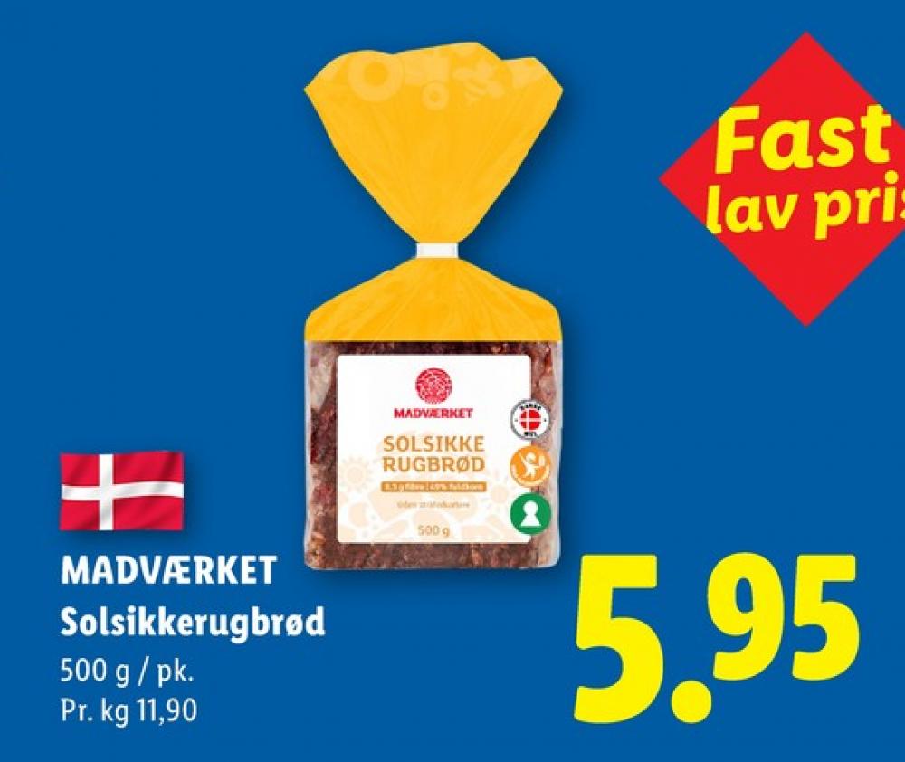Madværket, Solsikkerugbrød