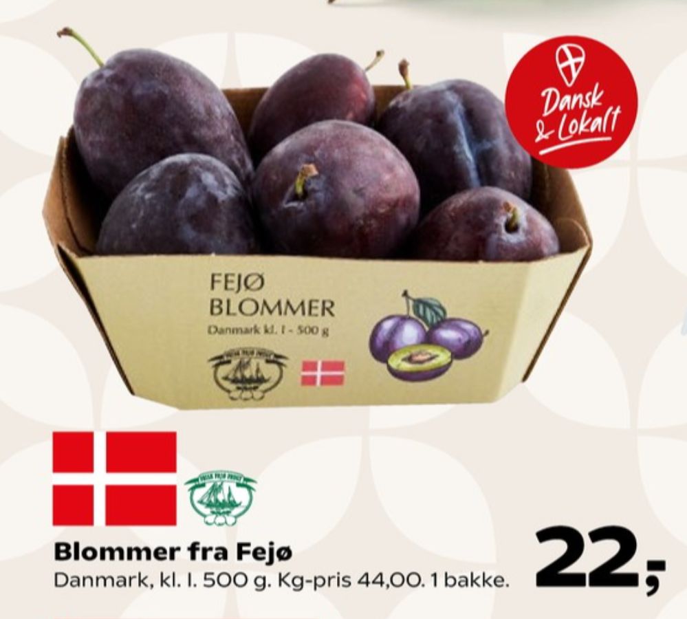 Fejø Dansk Kernefrugt, Blommer