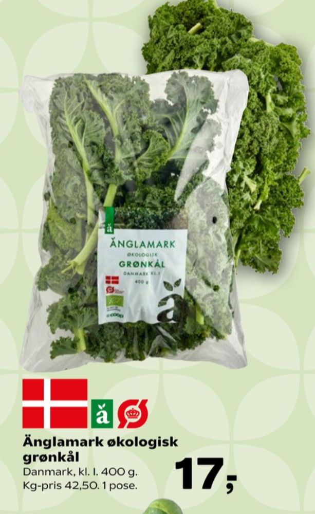 Änglamark, Grønkål