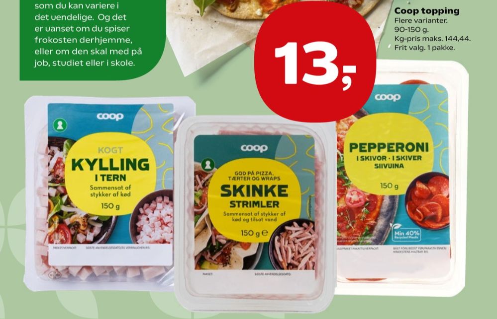 Coop, Skinkestrimler