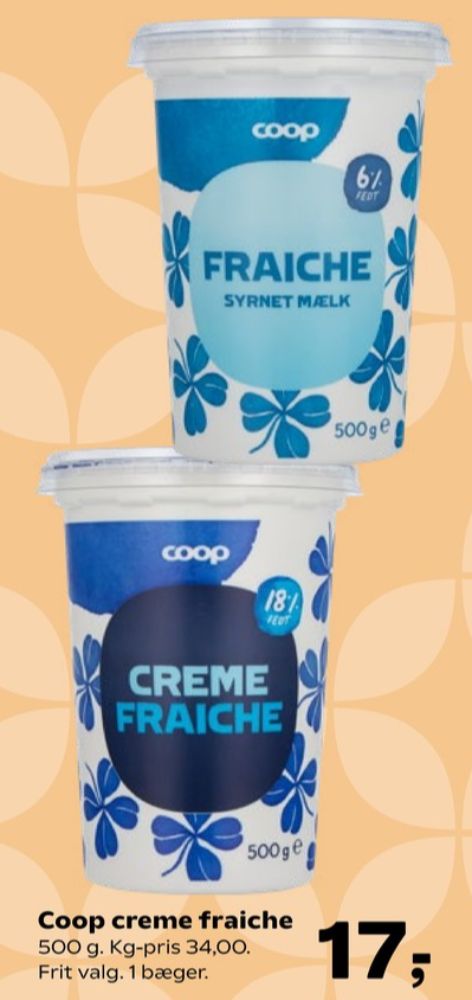 Coop, Creme Fraiche 18%