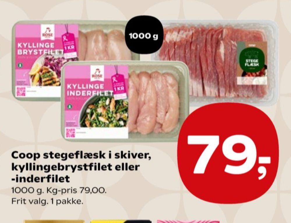 Coop, Flæsk i skiver