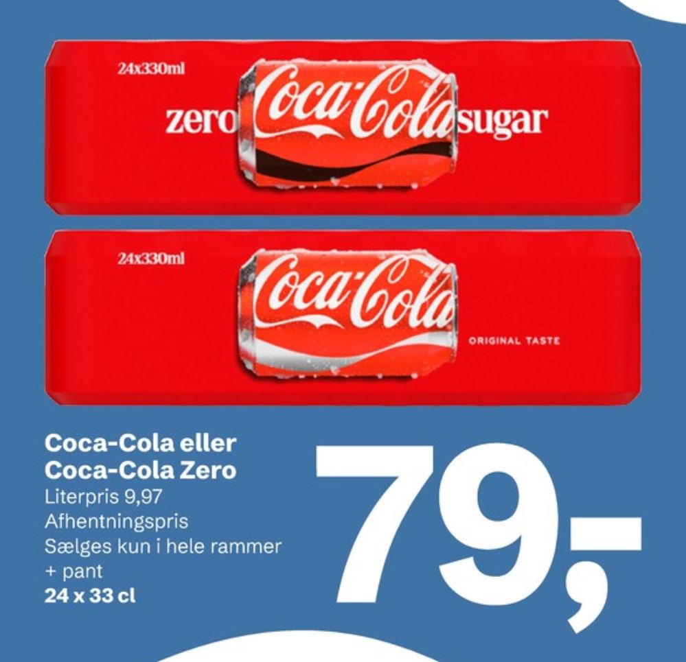 Coca Cola Zero, Cola 24 pk.