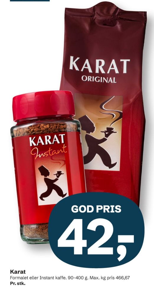 Karat Original, Kaffe Formalet