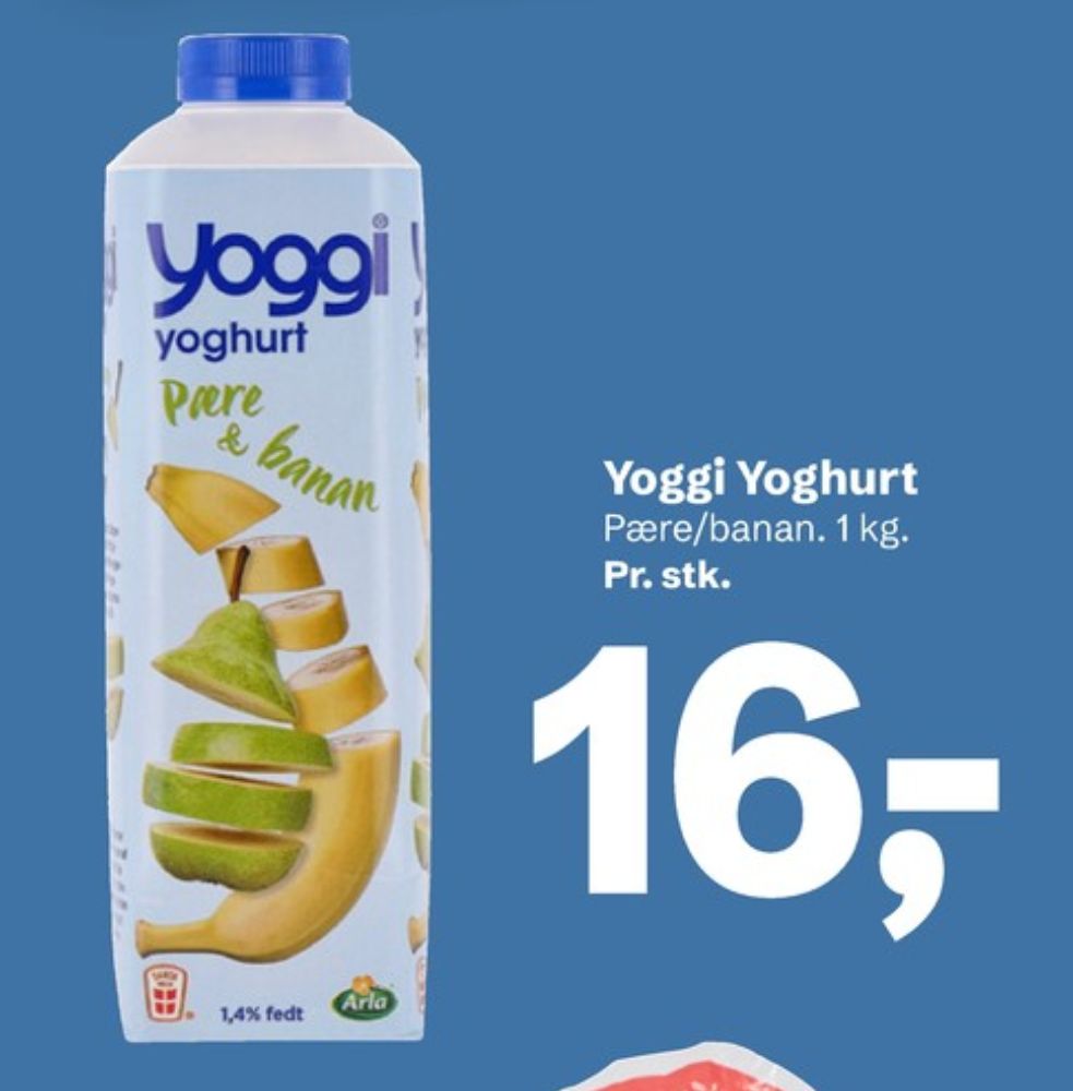 Yoggi, Pære & Banan Yoghurt 