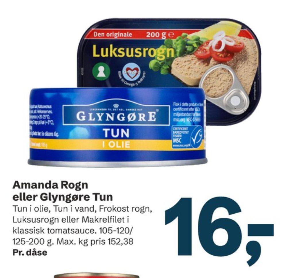 Amanda Seafood, Luksusrogn